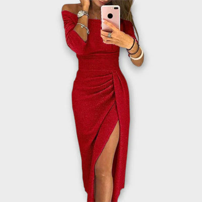 NELLI - ELEGANTES KLEID MIT SCHULTERFREIEM DESIGN