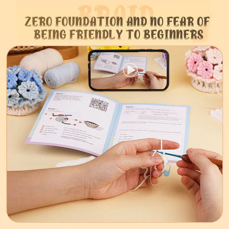 2+2 Gratis | GarnBlüte™ Stressfreier Häkelspaß