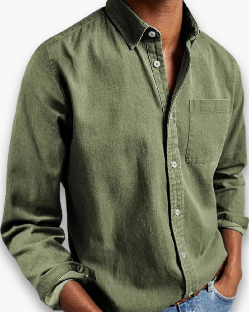 Herren Klassisches Langarmhemd | Vielseitig Elegant