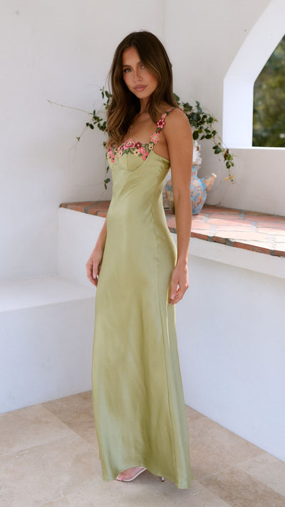 Chelsey - Maxikleid mit floralen Details