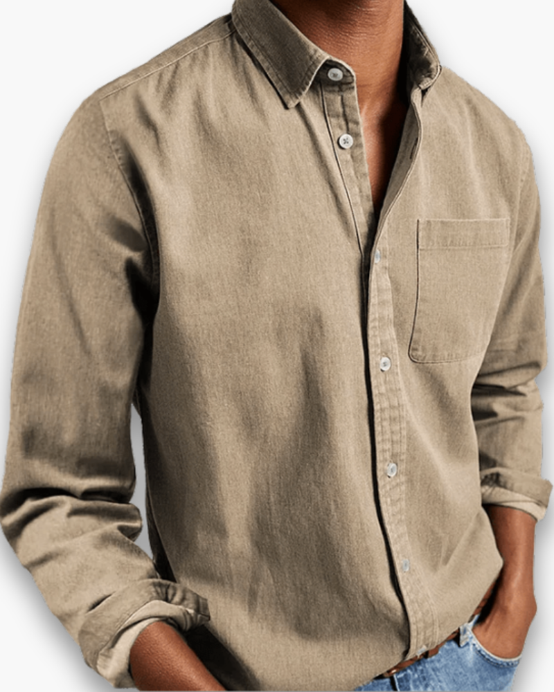 Herren Klassisches Langarmhemd | Vielseitig Elegant