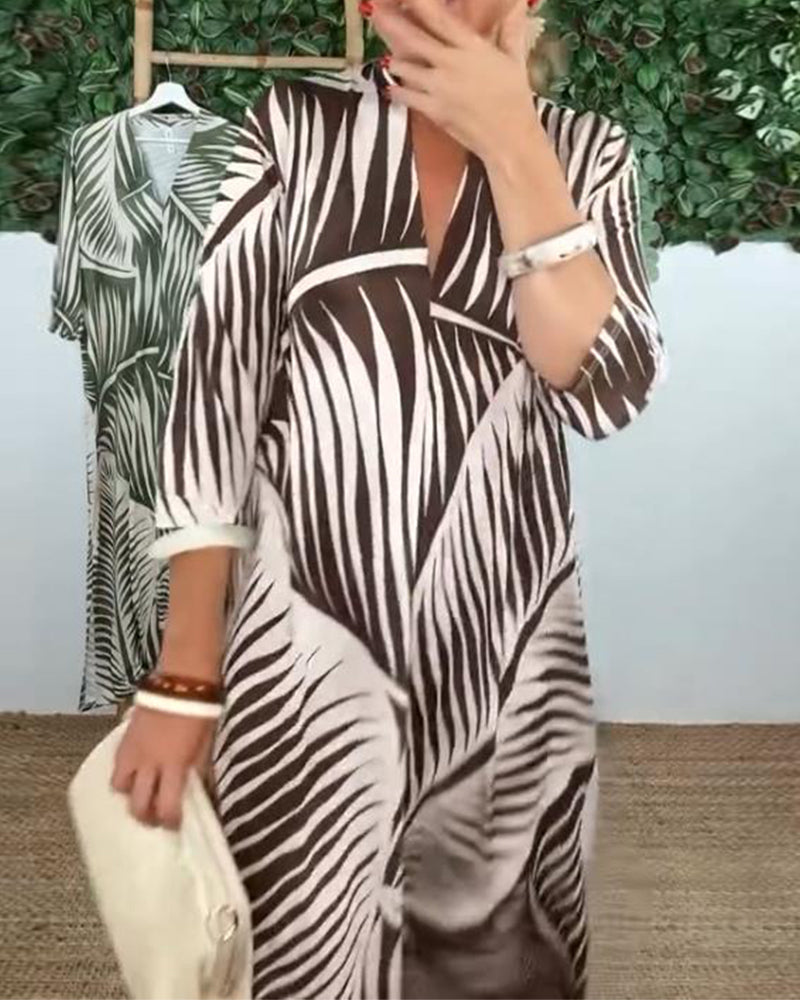 Kleid Bedruckt Mode Tasche