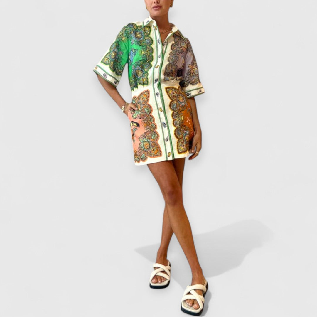 Greta | Bedrucktes Minikleid