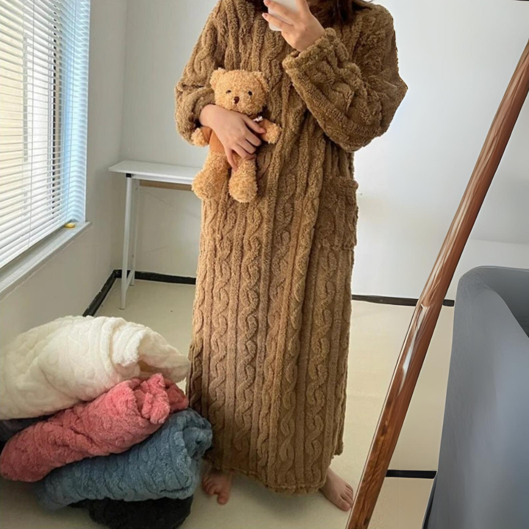 Warme Winterkleid für Damen