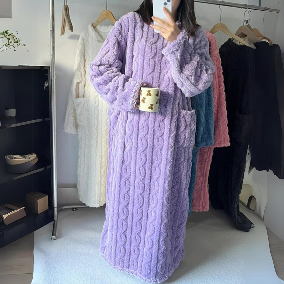 Warme Winterkleid für Damen