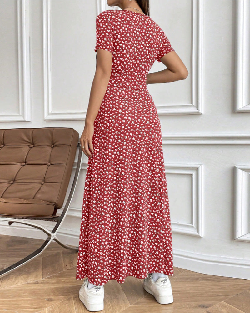 Kleid Sexy Elegant Bedruckt