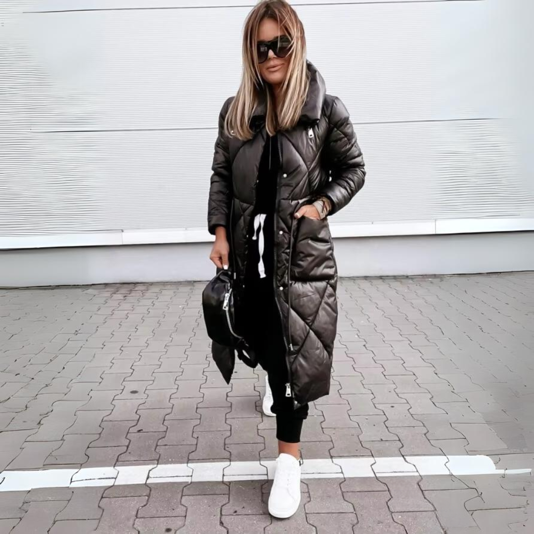 Bequemer Gepolsterter Mantel für Damen