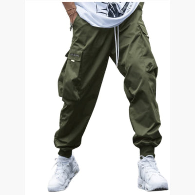 Herren-Cargo-Joggerhose mit Kordelzug und elastischen Bündchen