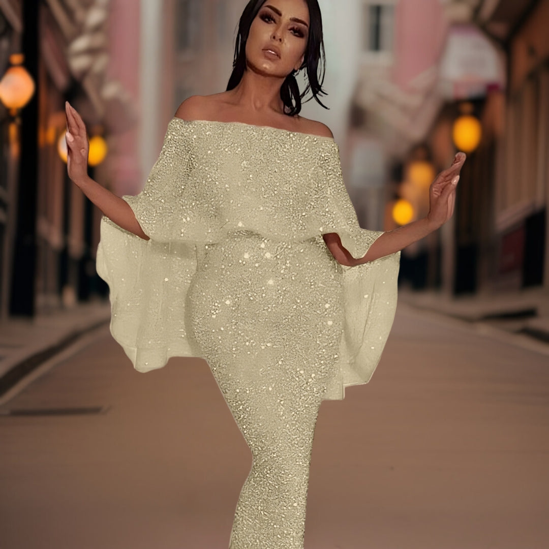 Umwerfendes Schulterfreies Kleid für Damen