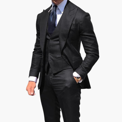 Herren Anzug dreiteilig mit Weste Jacke und Hose