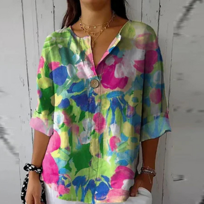 TIZIANA - LOCKERE BEDRUCKTE BLUSE