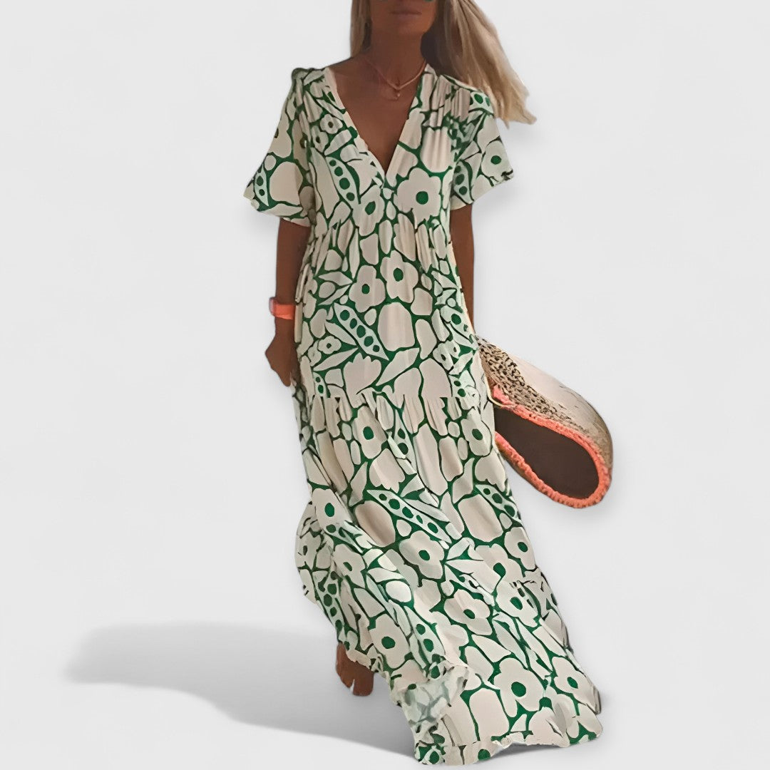 Christine | Sommerkleid Premium Blumenmuster