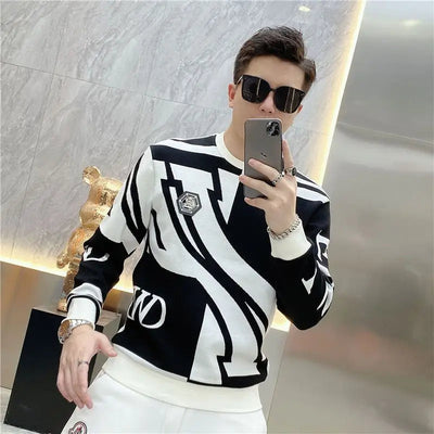 Schlichter Eleganter Winterpullover für Herren