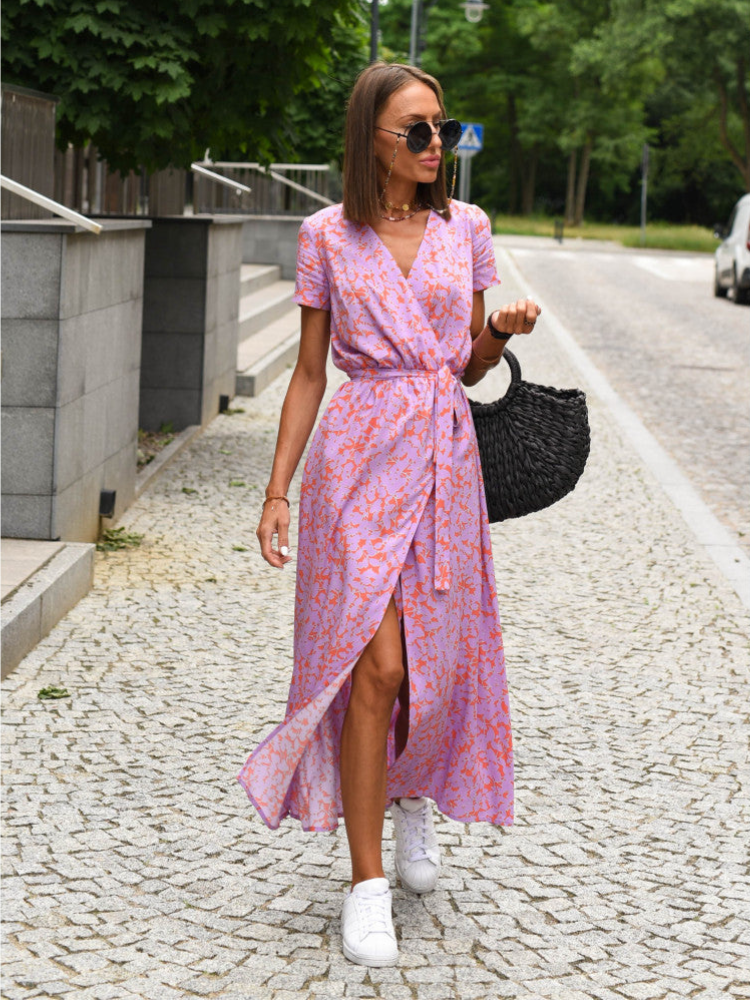 CAROLINA | ELEGANTES KLEID MIT DRUCK