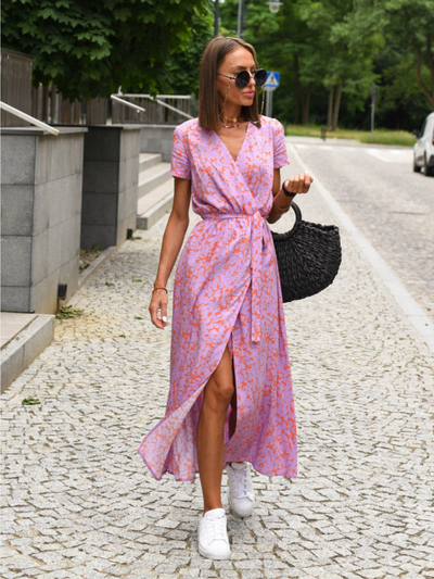 CAROLINA | ELEGANTES KLEID MIT DRUCK