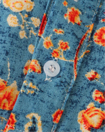 Herren Elegantes Freizeit Hemd | Stilvolles Blumenmuster