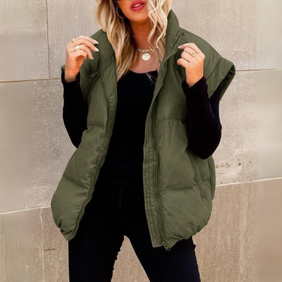 Weste Damen Kurz Mit Reißverschluss | Ärmellose Winterweste