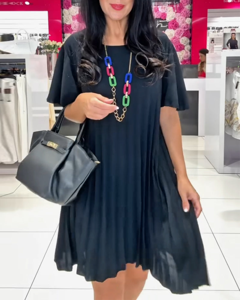 Kleid modisch Street plissiert