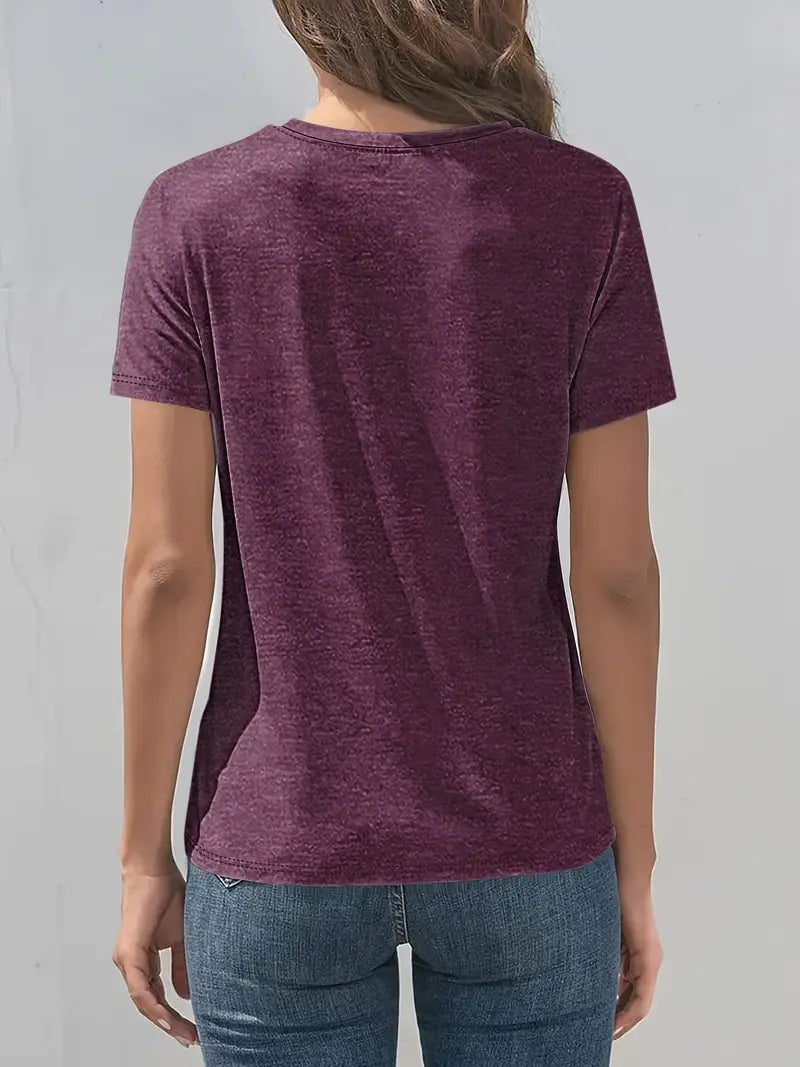 Vitaliya - Lässiges T-Hemd Mit Kurzen Ärmeln