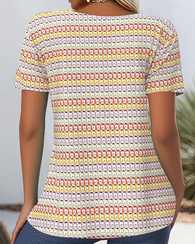 Bluse modisch lässig ärmellos quadratischer ausschnitt