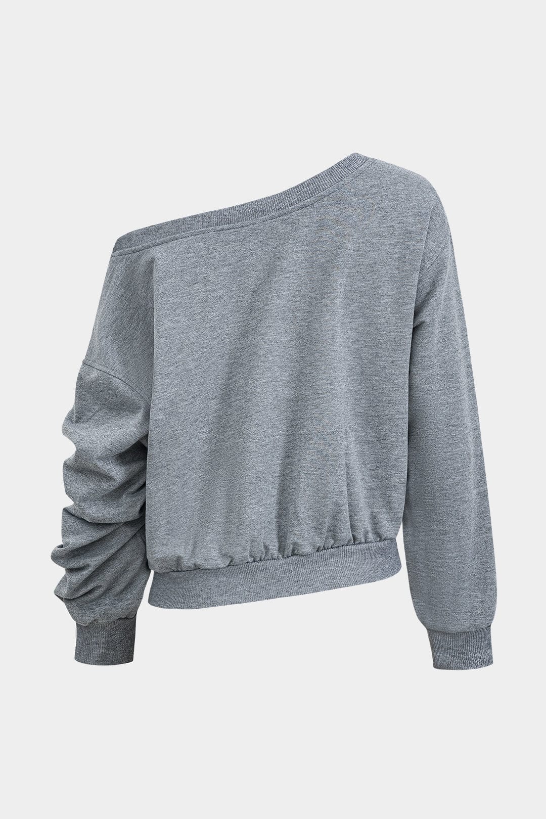 Lilli | Trendiges Zweiteiler-Set mit One-Shoulder-Sweatshirt & Minirock