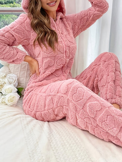 Bequemer Jumpsuit mit Kapuze für Damen