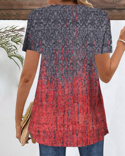 Bluse Fake Zweiteilig Kurzärmlig Unregelmäßig