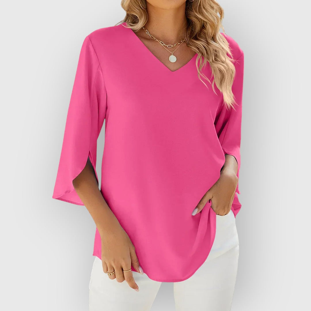 Rachel | Bluse mit V-Ausschnitt