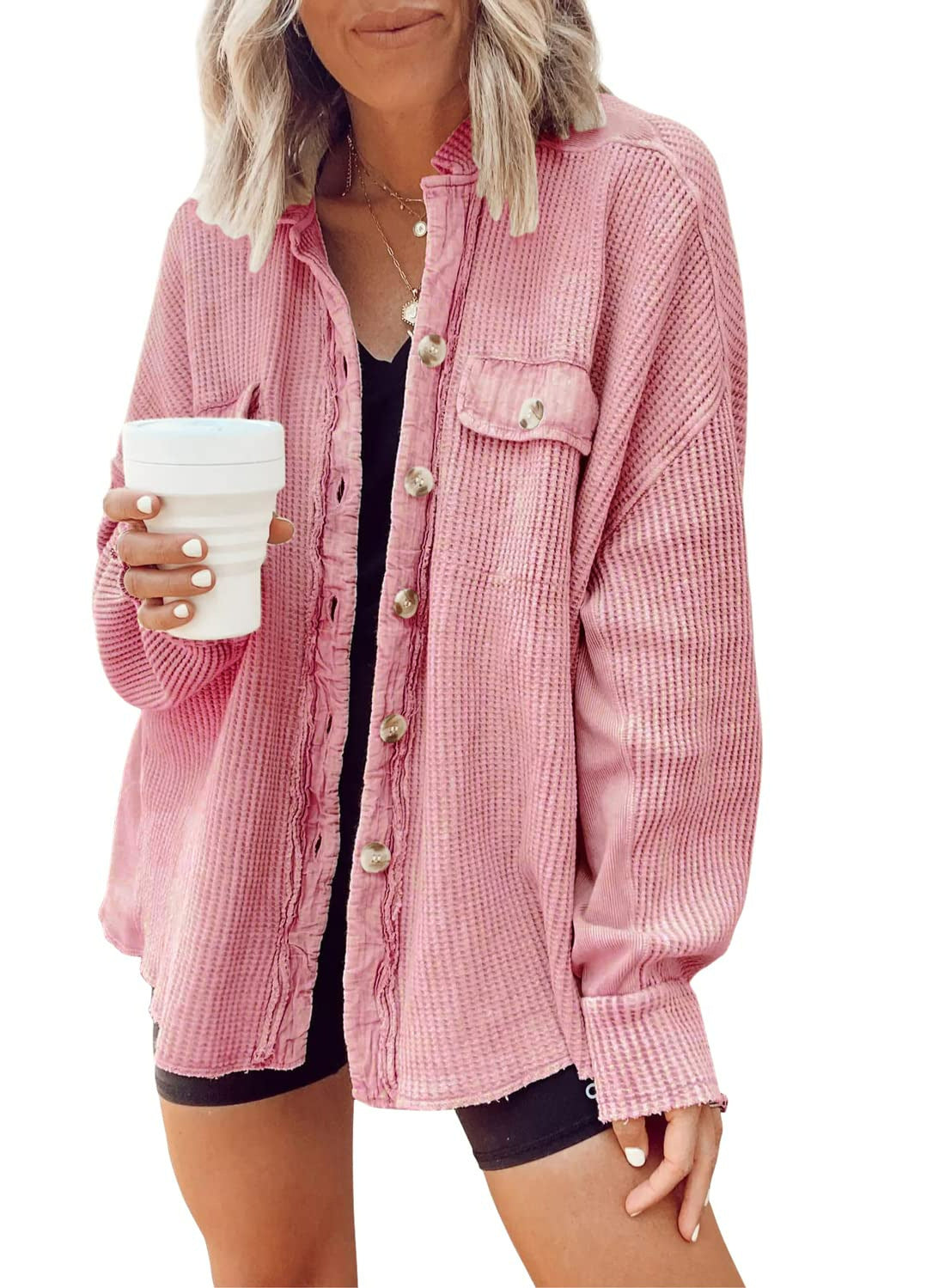 Geknöpfte Jacke für Frauen