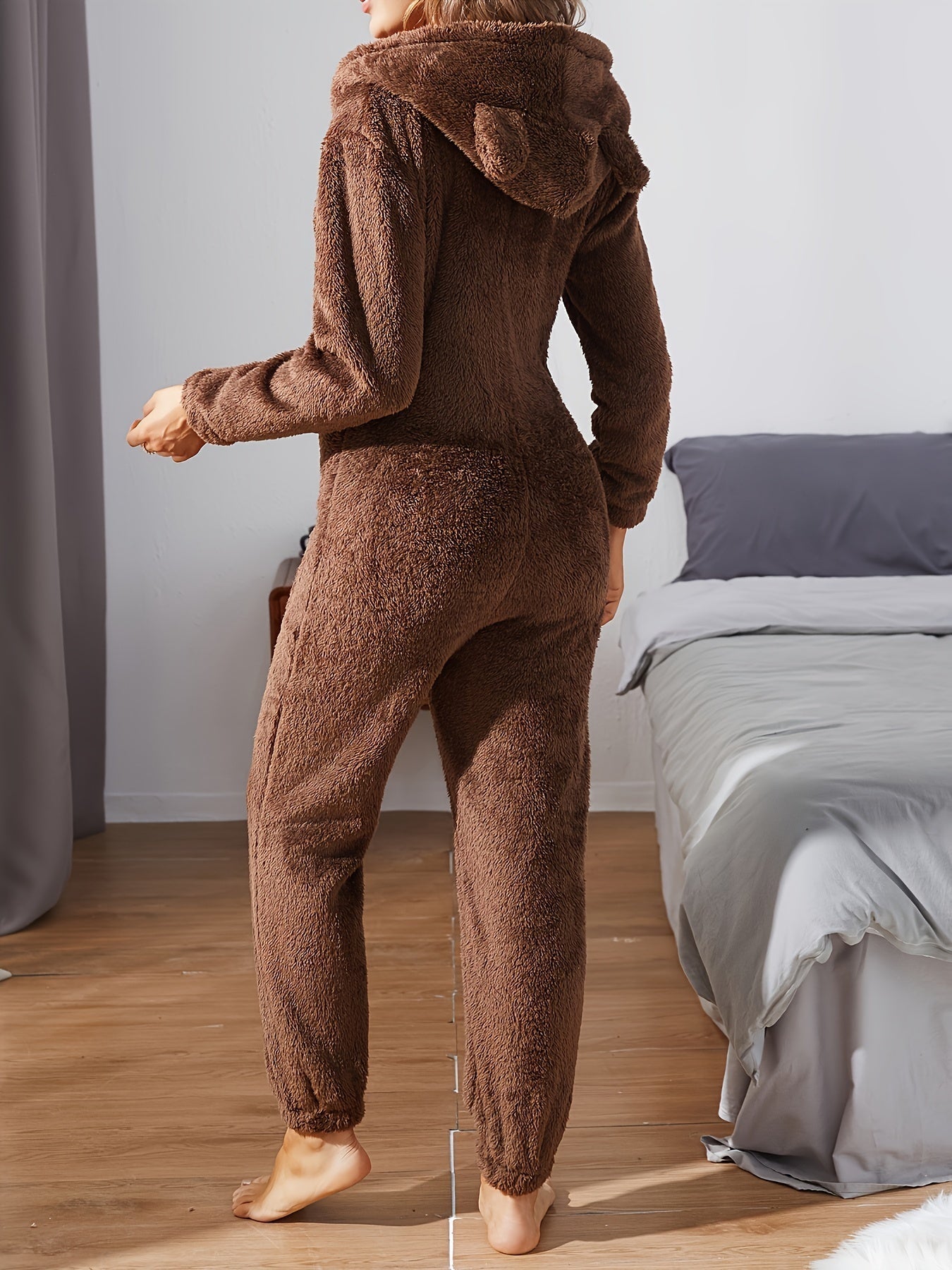 Jumpsuit mit Kapuze für Damen