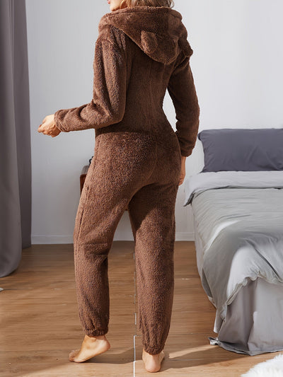 Jumpsuit mit Kapuze für Damen