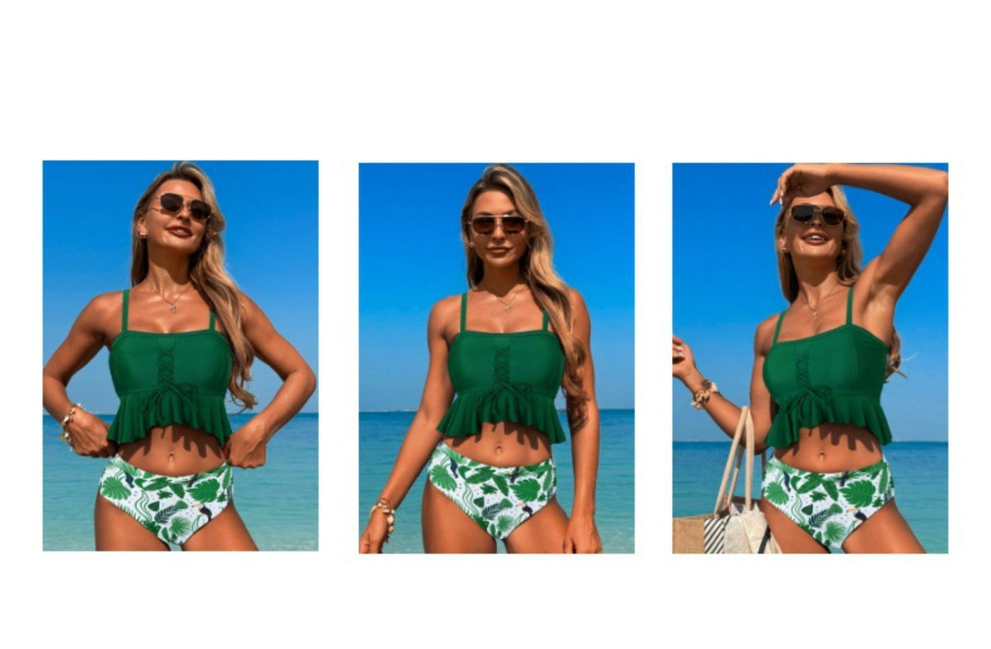 Heidi Mode | Enger konservativer Split-Badeanzug