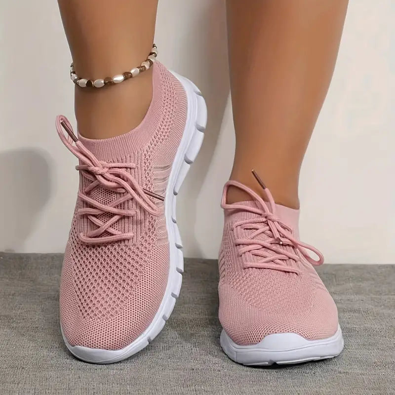 Damen Mesh-Schnürsneaker für Alle Jahreszeiten