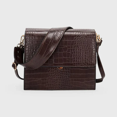 Crossbody Tasche Damen Croco Look – Vegan Leder & Elegant
