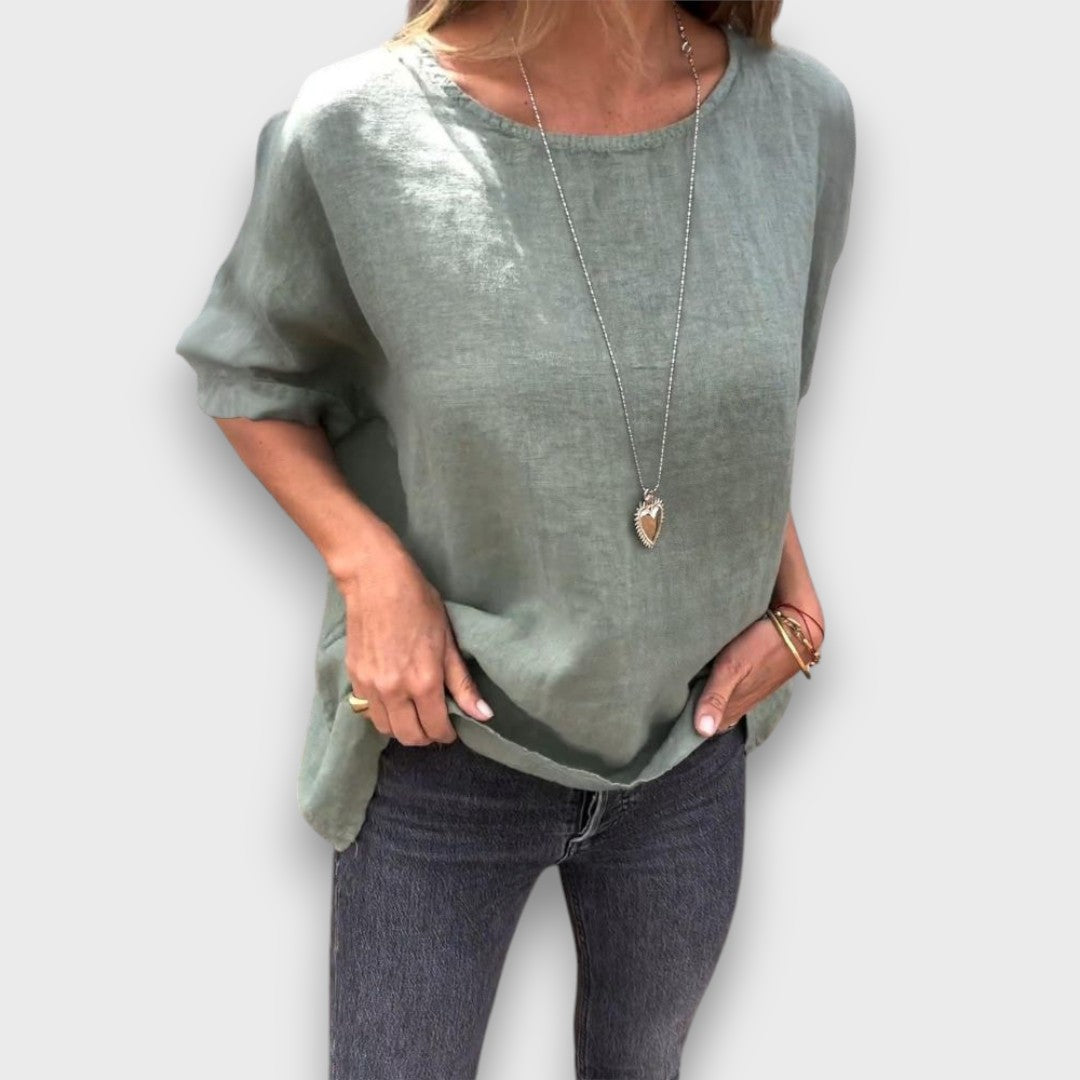 Mira – Leinentop mit klassischem Schnitt