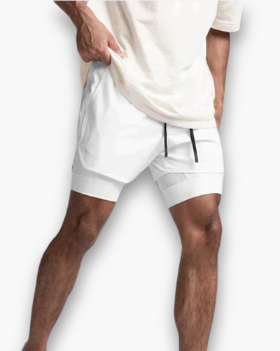Herren Atmungsaktive Fitness-Shorts | Flexible Kurze Hosen Herren