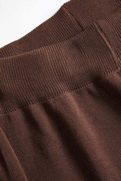 Elara | Elegantes Strick-Set mit Cape & Wide-Leg-Hose