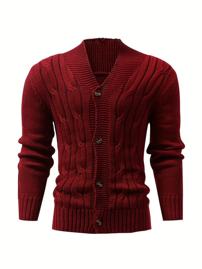 Lässiger Winter- Strickjacke für Männer