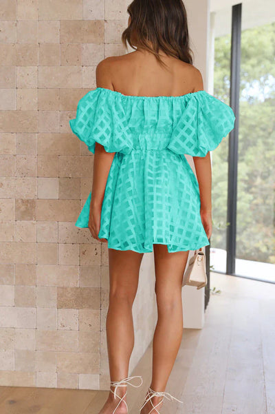 Evie - Mini Kleid mit Puffärmeln