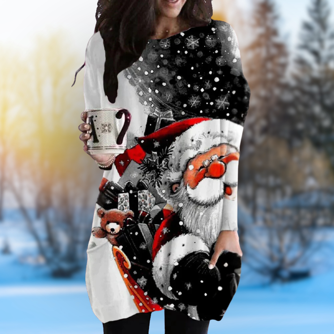 Kuscheliges Weihnachtskleid für Damen