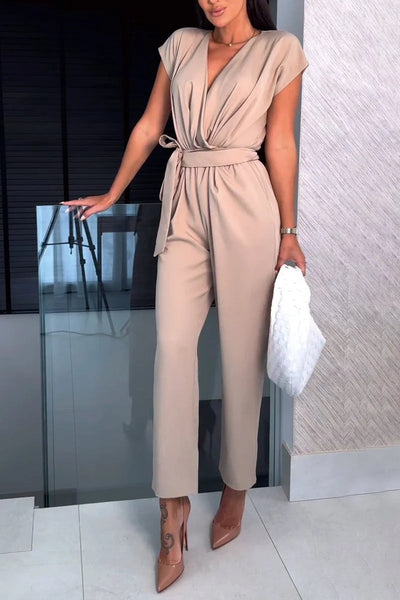 XYLIA - ELEGANTEN JUMPSUIT MIT VERSTELLBAREM GÜRTEL