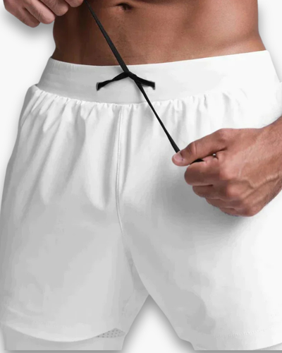 Herren Atmungsaktive Fitness-Shorts | Flexible Kurze Hosen Herren