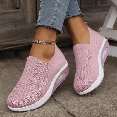 Damen Slip-On Mesh Turnschuhe für Alle Jahreszeiten