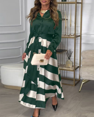 Sophie - Elegantes gestreiftes Kleid