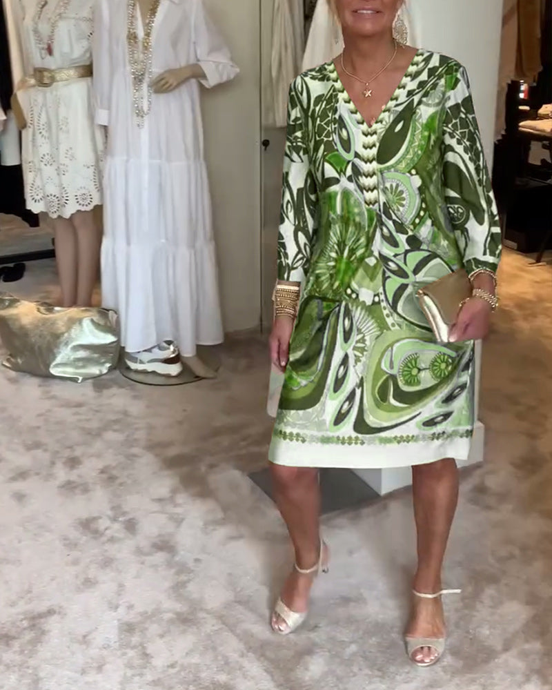 Marianne - Kleid mit Vintage-Druck