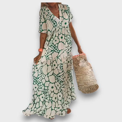 Melina – Luftiges kleid mit V-Ausschnitt