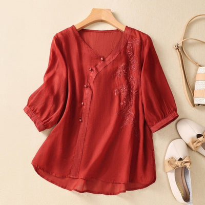 ARZU - ASYMMETRISCHE TUNIKA MIT KNÖPFEN