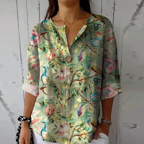 TIZIANA - LOCKERE BEDRUCKTE BLUSE