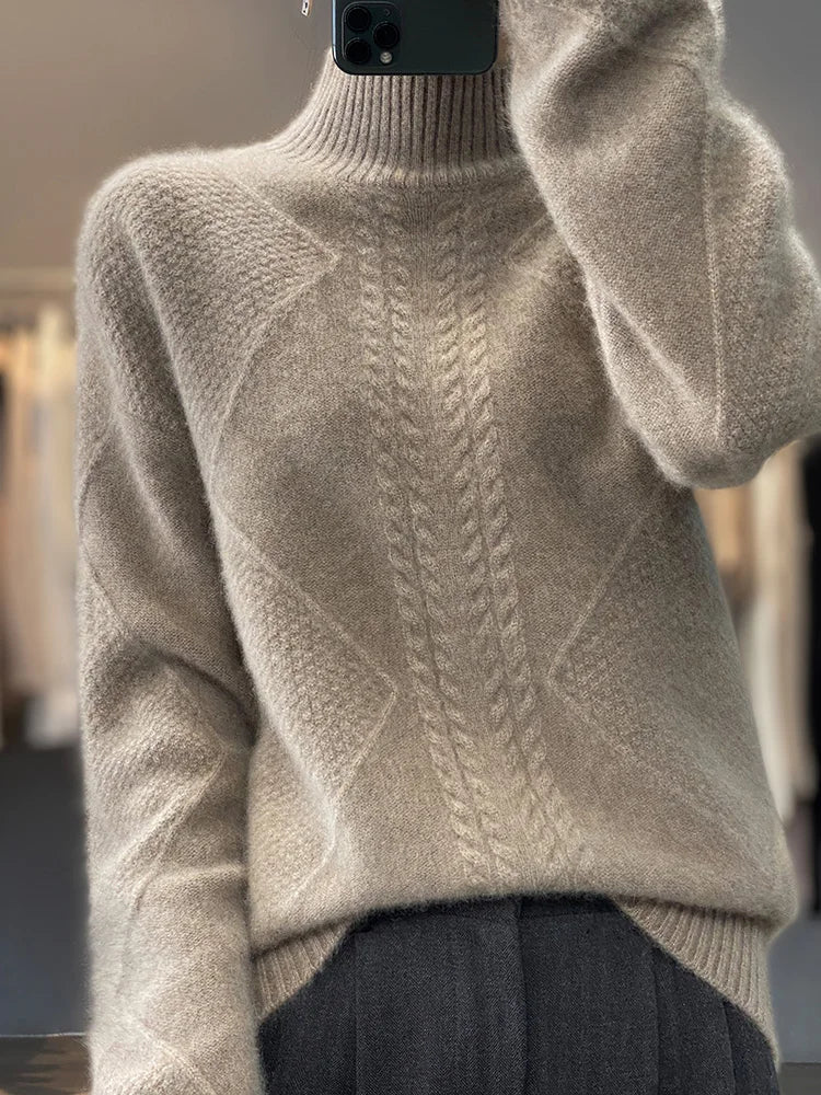 UTE - STRICKPULLOVER MIT HOHEM KRAGEN