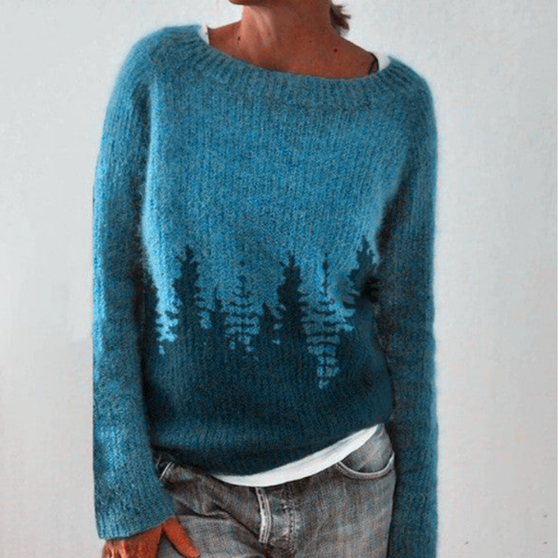 Damen Pullover | Strick klassisch mit Rundhalsausschnitt